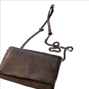 Chelsea 28 Metallic Silver Crossbody Bag Purse / Clutch‎